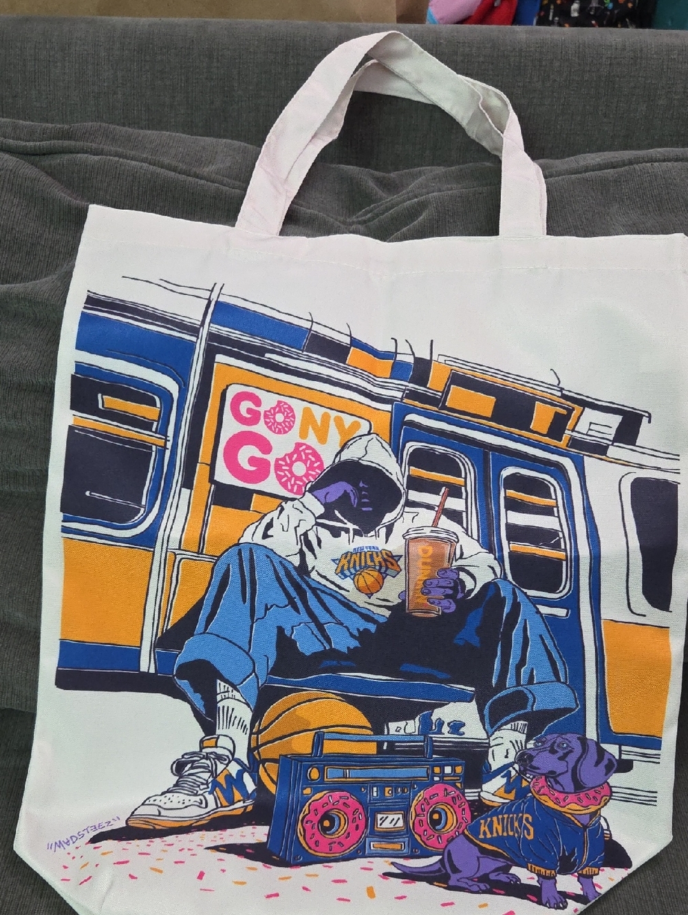 Dunkin NY Knicks Tote Bag